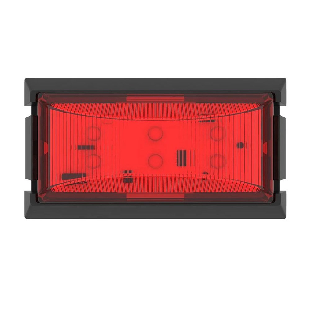 AP LED RED REAR MARKER LAMP BLACK BASE 11055