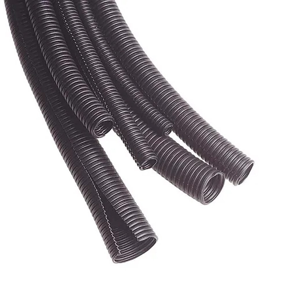 SLEEVING - BLACK CORRUGATED SPLIT 10mm