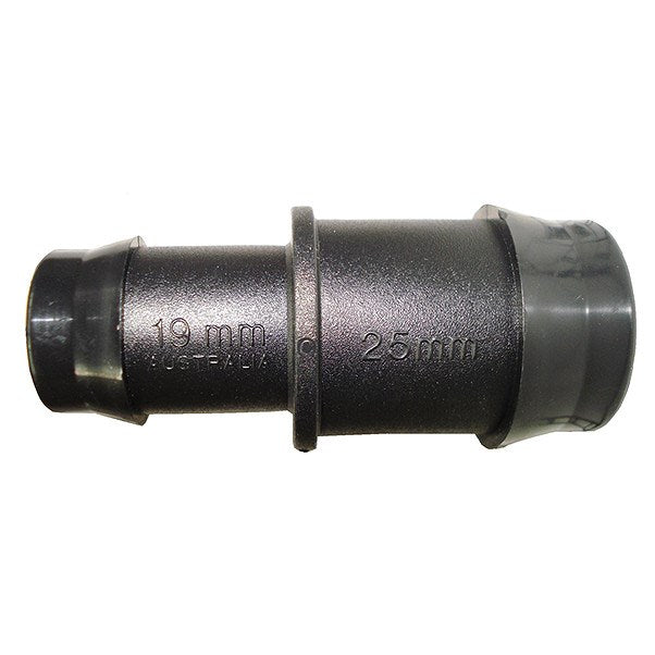 25mm BLACK POLY REDUCER JOINER x 19mm