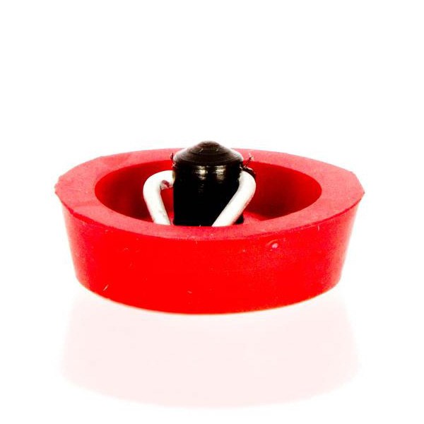 SINK PLUG RED RUBBER t/s 25mm OUTLET