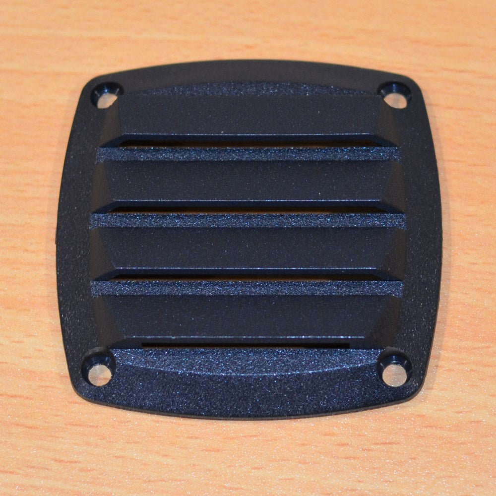PLASTIC LOUVRE VENT 90 x 90 BLACK