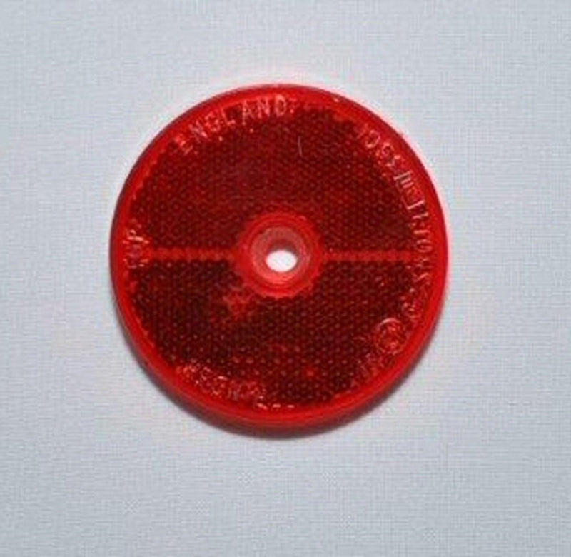 REFLECTOR RED ROUND 60mm SCREW ON