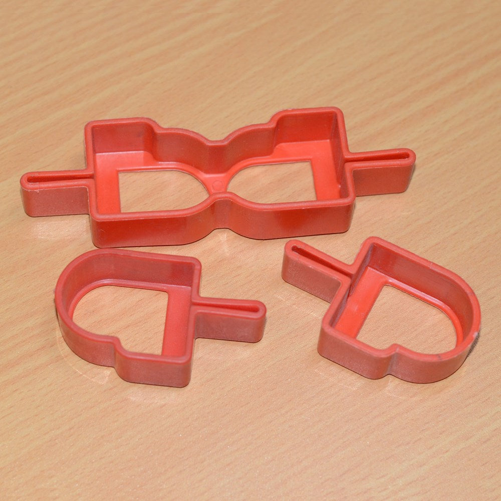 DOUBLE BED RED CAP SET [3 PCE]