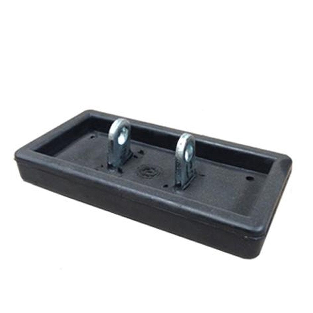 HEAVY DUTY STEEL AND RUBBER FOOT LARGE