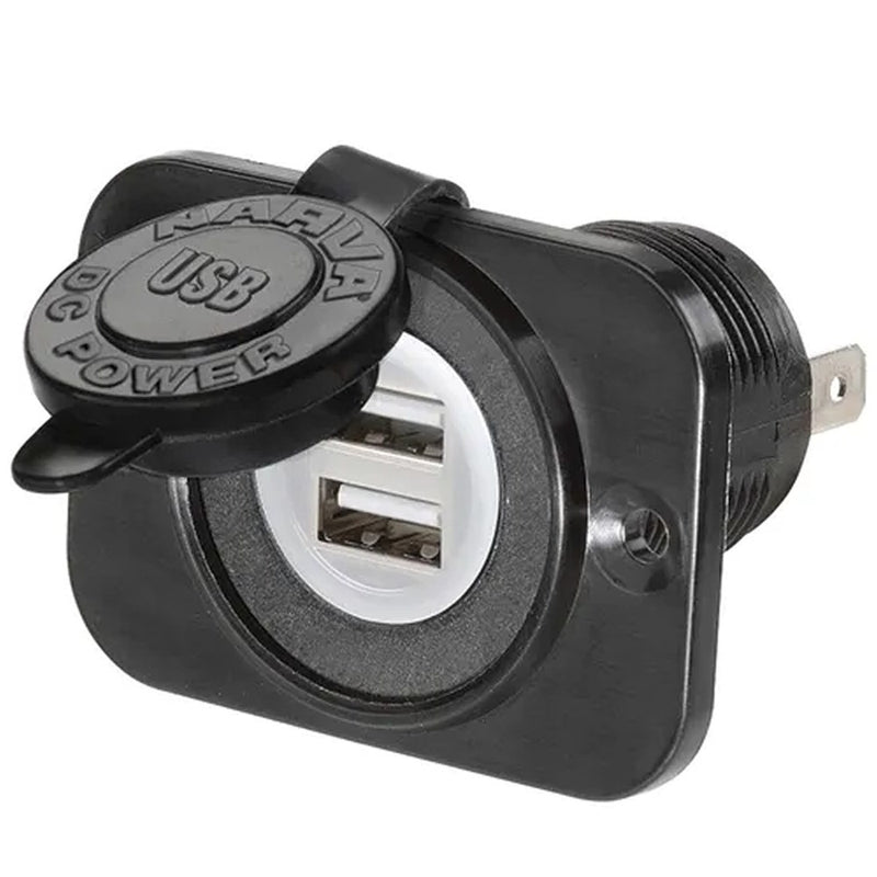 NARVA DUAL USB SOCKET 81134BL