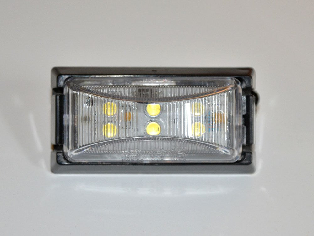 LIGHT - AP LED WHITE MARKER LAMP BLACK BASE 11056