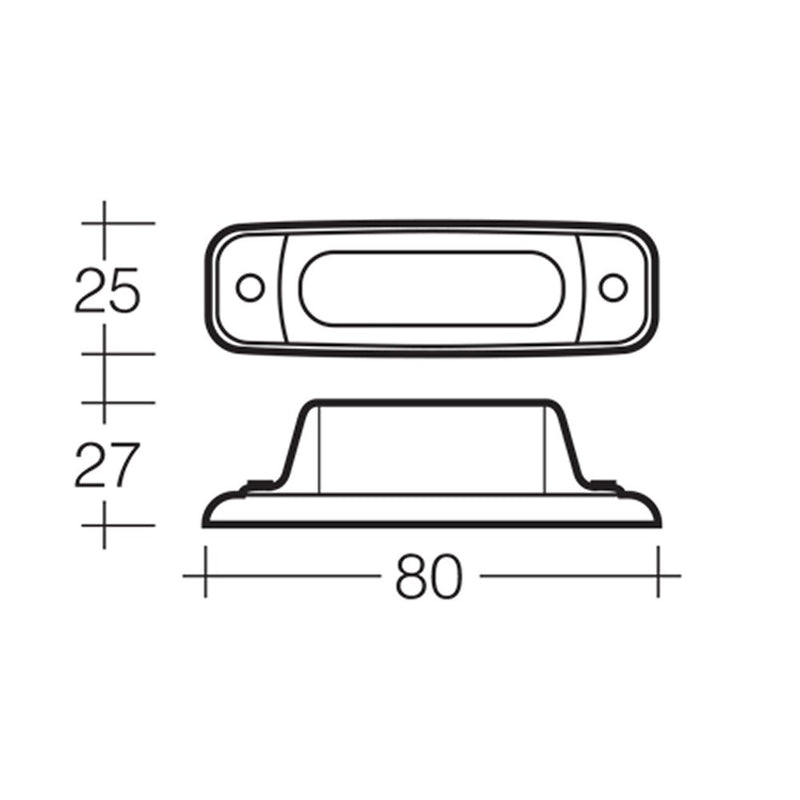 LIGHT - NARVA 85870 MARKER LAMP RED