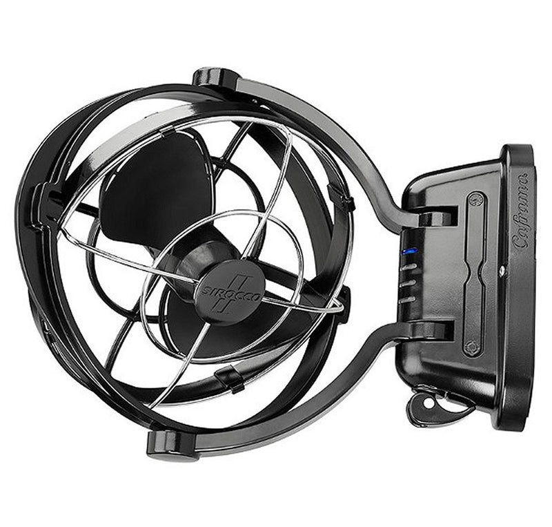 SIROCCO II 12/24V BLACK 7" 3 SPEED FAN