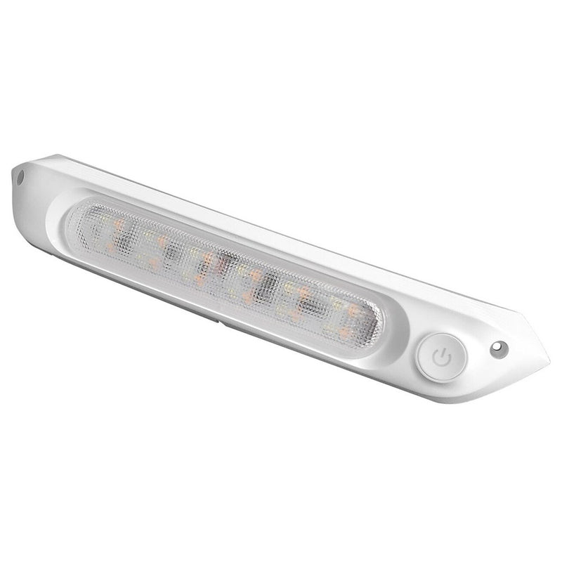 LED AWNING AMBER/WHITE LIGHT WHITE WITH SWITCH