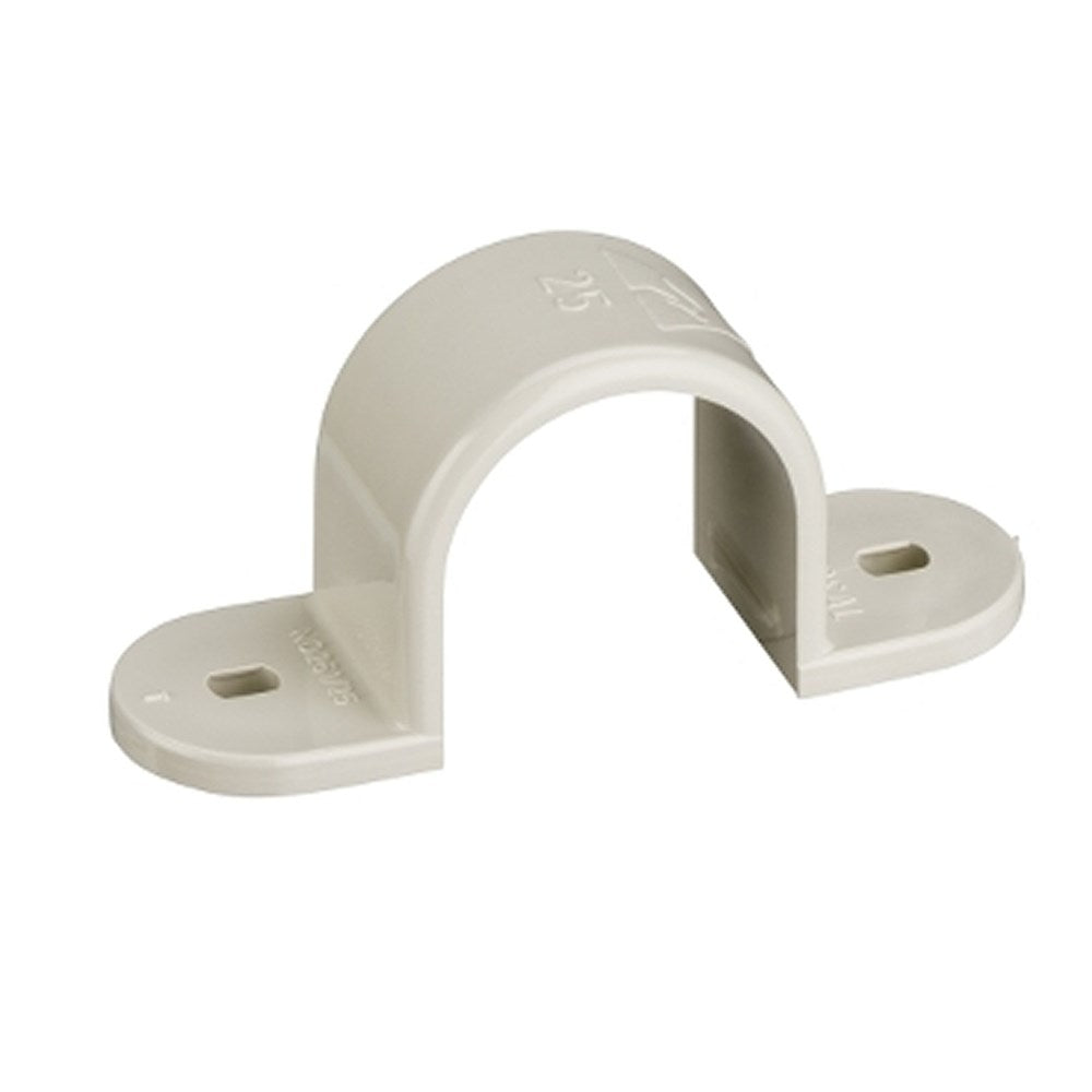 SADDLE CLIPSAL 261/25 PVC 25mm