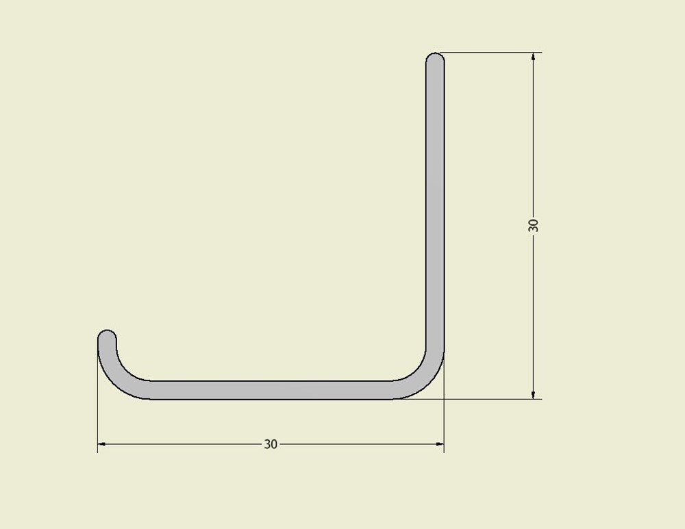 ALUM CNR MOULD JAYCO WHITE 6.5M