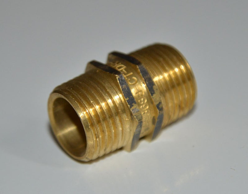 BRASS 1/2" BSPM NIPPLE [15mm]