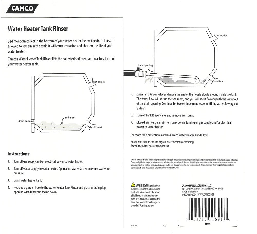HWS TANK RINSER CAMCO