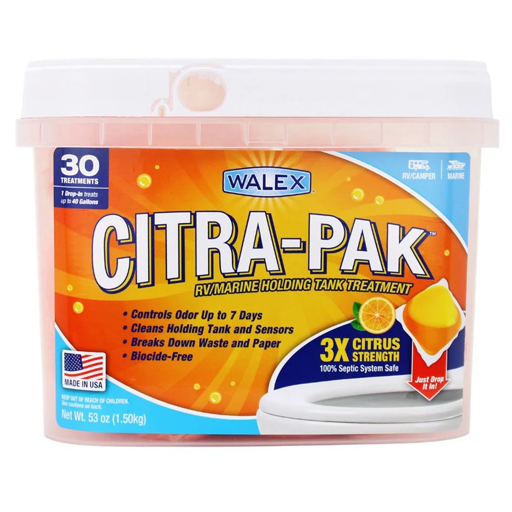 CITRA-PAK  HOLDING TANK DEODORIZER 30x CITRUS SACHET TUB