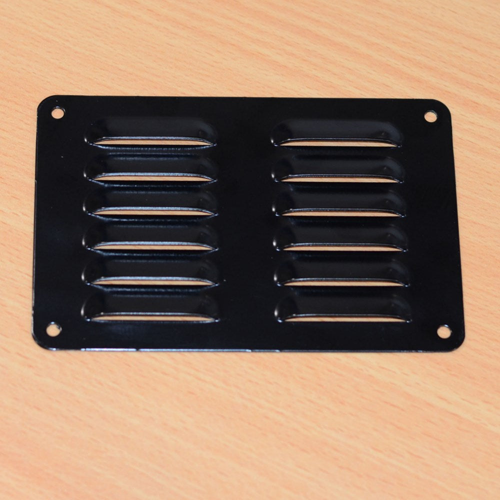 VENT - 100 x 150mm x 1.2 - BLACK ROUND CNR