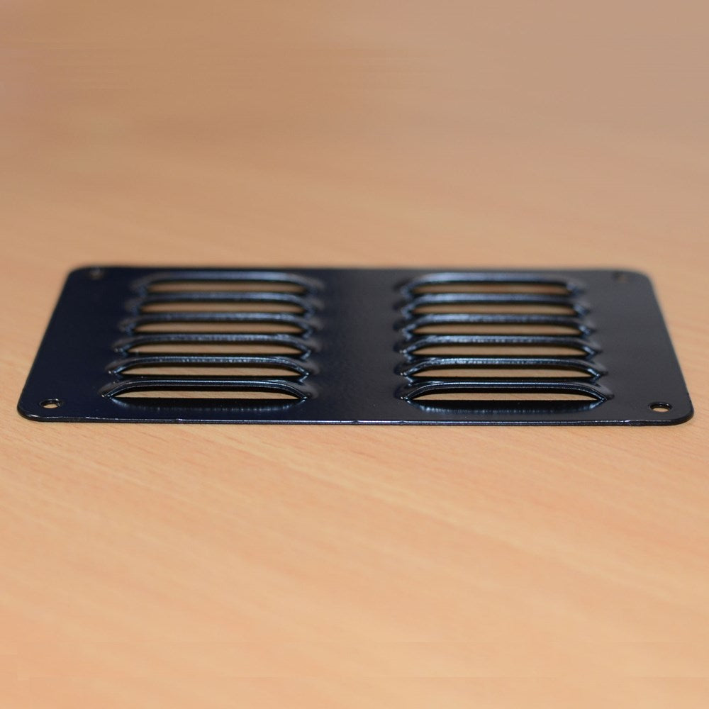 VENT - 100 x 150mm x 1.2 - BLACK ROUND CNR
