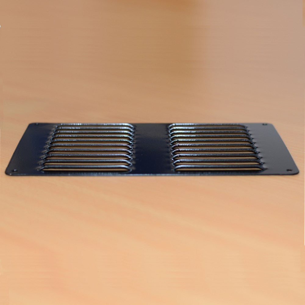 VENT - 150x220mm x 1.2 - BLACK ROUND CNR